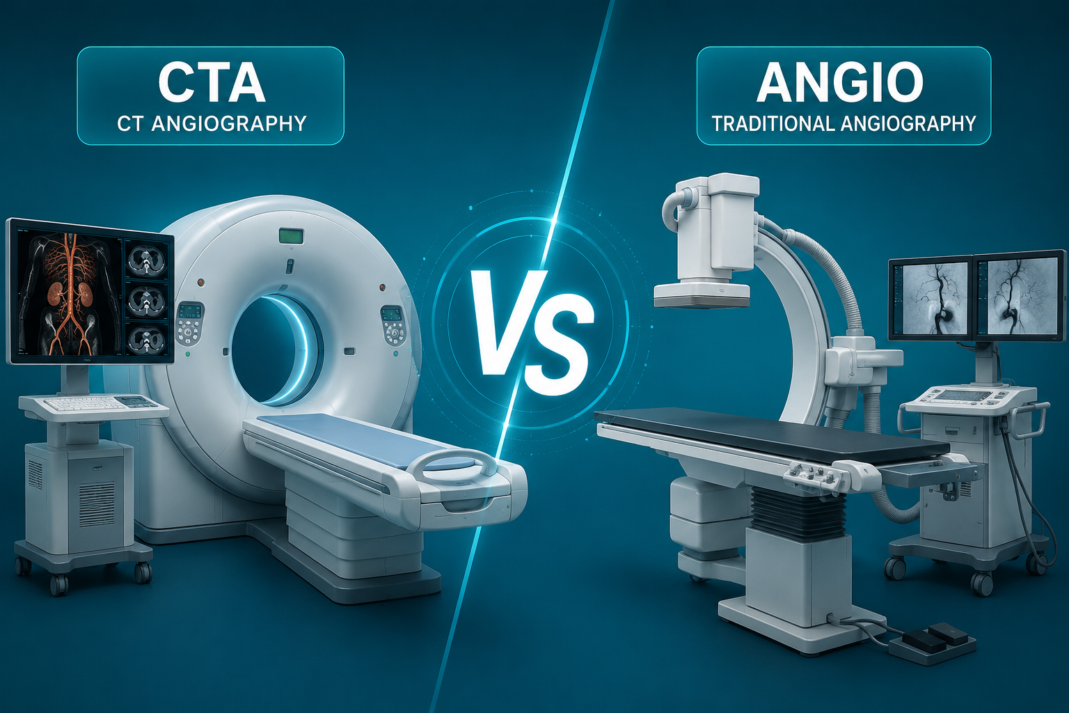 CT Angiography vs Traditional Angiography